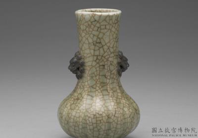 图片[2]-Vase with animal-shaped handles in green glaze, Qing dynasty (1644-1911)-China Archive